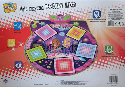 Музички тепих Madej Music Mat Dance, поврзување со MP3, звучни ефекти, разновидни бои
