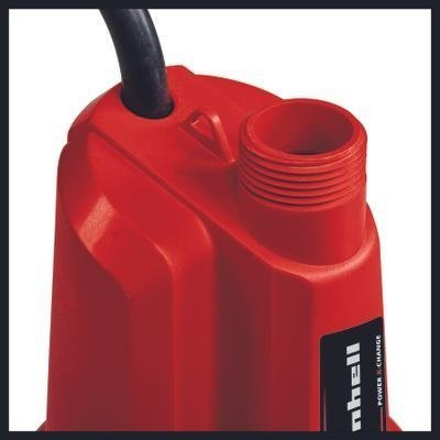 Pompë zhytëse pa kabllo Einhell GE-SP 18 LL Li, bateri 4Ah, IPX8, kuqe e zezë