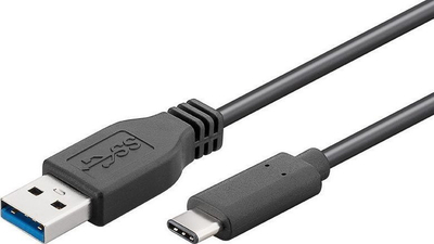Kabllo USB MicroConnect USB A në USB C, 3m, USB 3.1, e zezë