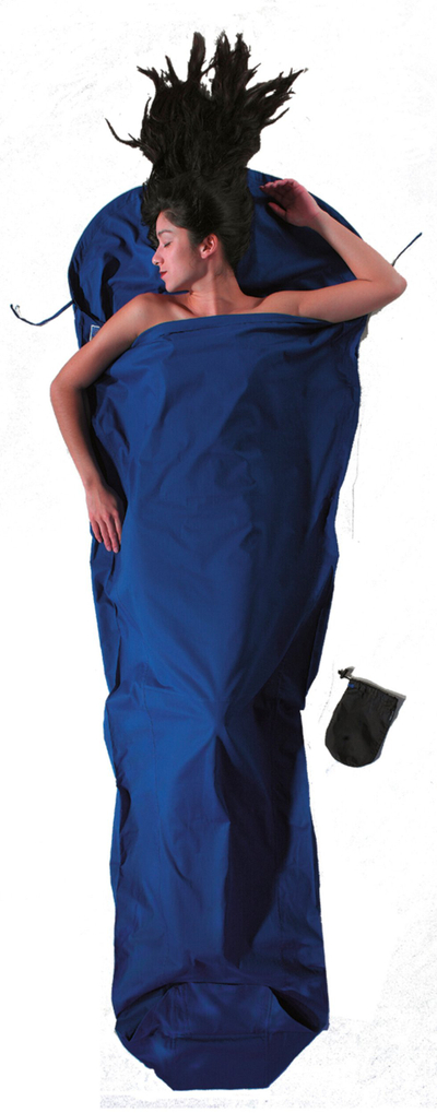 Çarçaf thesi gjumi Cocoon Premium MummyLiner Cotton Women’s, pambuk 100%, ultramarin blu