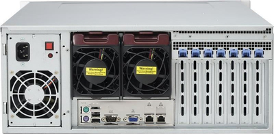 Kornizë serveri Supermicro CSE-842TQC-903B, rack 4U, slote 3.5", e zezë