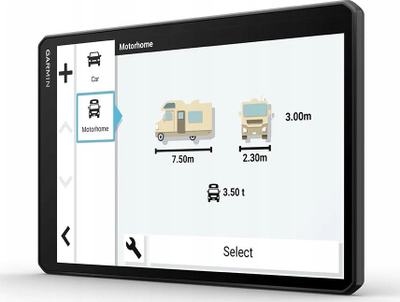 Навигација за кампер Garmin Camper 1095 MT-D EU, екран 10.1", мапи Европа, црна