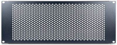 Panel i verbër rack Inter-Tech 88887321, metalik, ventiluese, i zi