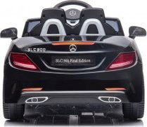 Makina elektrike për fëmijë Milly Mally Mercedes Benz SLC 300, telekomandë 2.4G, drita LED, e zezë