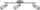 Llambë tavanore Candellux Laufer 93-28399, 3x40W, G9, krom