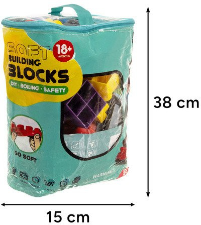 Blloqe sensorike ISO Trade Soft Rubber, set 80 copë, për fëmijë
