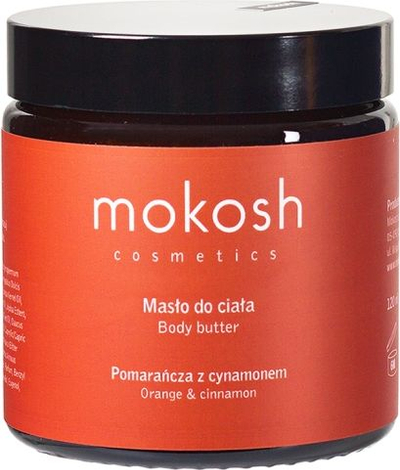 Гел за тело Mokosh Body Butter Orange with Cinnamon, 120ml, мирис на портокал и цимет