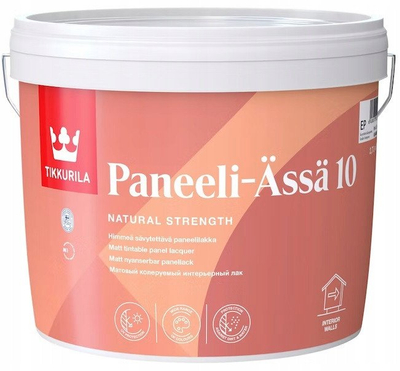 Llak druri Tikkurila Paneeli-Ässä 10 EP, akrilik me bazë uji, mat, 2.7L