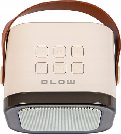 Kutia muzikore Blow Karaoke Bluetooth, me mikrofona, ndriçim RGB, e zezë