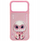 Mbulesë telefoni Nimmy Case Cool and Cute 2.0 Rabbit për iPhone 17 Pro, kapak silikon, rozë