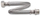 Gyp uji fleksibël Tucai, 1/2" F x 1/2" M, 30 cm, çelik inoks