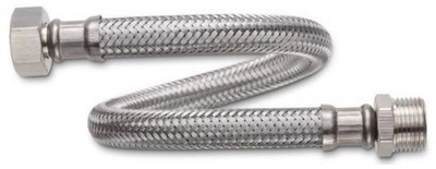 Gyp uji fleksibël Tucai, 1/2" F x 1/2" M, 30 cm, çelik inoks