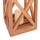 Fener dekorativ FENT HM4581, dru teak, 20x20x30-58cm, natyral