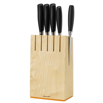 Set thika Fiskars 1016004, 5 copë, zezë