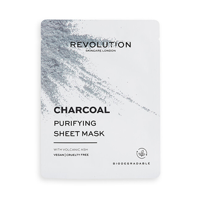 Revolution Skincare Биоразградлива Прочистувачка Маска со Активен Јаглен, Пакет од 5