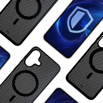 Kuti mbrojtëse 3MK COOLing MagCase për iPhone 16, me MagSafe, antirrëshqitëse, transparente