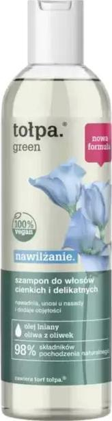 Shampo flokësh Tołpa Green, për lagie flokësh të hollë, 300 ml
