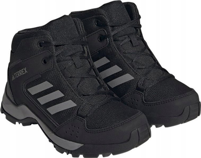 Këpucë hiking për kalamaj adidas Terrex Hyperhiker Mid, taban Traxion, të zeza