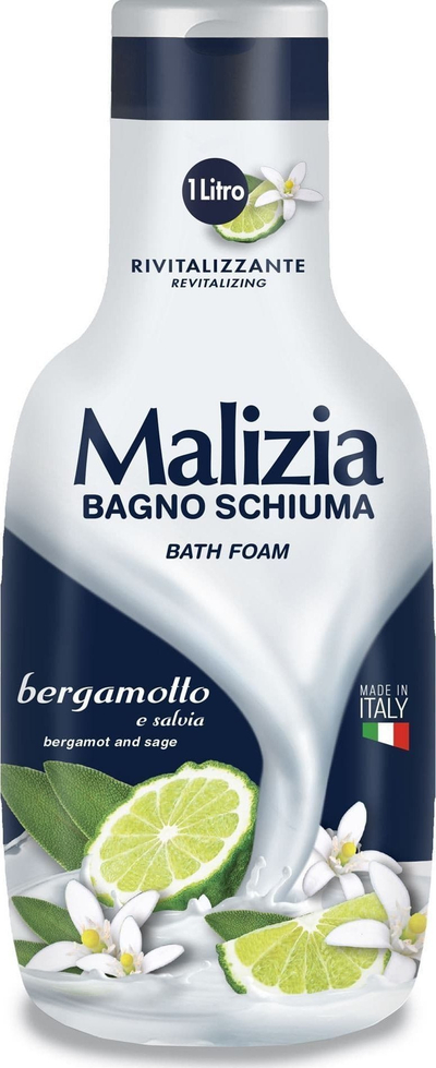 Xhel dushi Malizia Italian Bath Bergamot, 1L, aromë bergamot dhe agrume