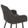Stol mesatar Strike 50x50x94,5Hcm (HM8592.01), gri/ zezë