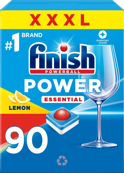 Tableta për ene Finish Power Essential Lemon, 360 copë, pako 4 x 90
