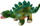 Lodër pelushi Beppe Stegosaurus, dinosaur, 30cm, jeshile e errët