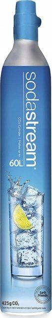 Cilinder CO2 SodaStream 60L, për ujë me gaz, blu