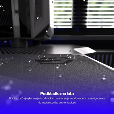 Mausepad Endorfy Crystal Black L, 450x400x3 mm, i zi
