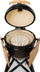 Grill qeramik Kamado BONO Media Classic, 20", BBQ smoker dhe furrë, i zi