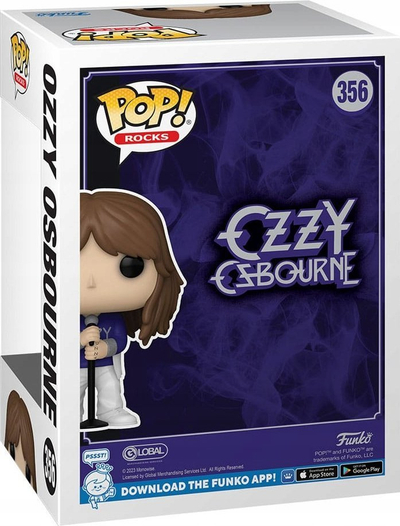 Figurë koleksionare Funko Pop Rocks Ozzy Osbourne, vinil, 10 cm, shumëngjyrëshe