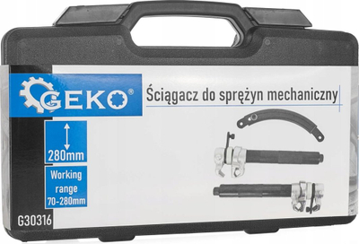 Kompresor sustash mekanik Geko G02155, 70-280mm, set me kuti, i zi