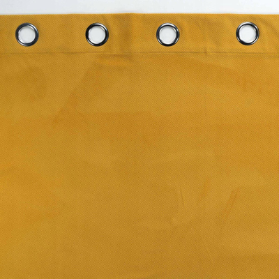 Perde kadife Douceur d'intérieur Velouriane, 140x260cm, me unaza, e verdhë