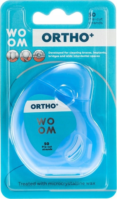 Fill dentar WOOM Ortho+, 50 copë, i bardhë