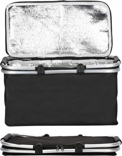 Shportë pikniku termo që paloset Thermal, 30L, poliester, gri