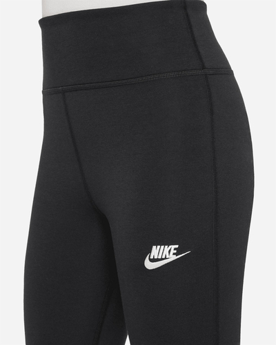 Legginsa për goca Nike Sportswear Classic, bel i lartë, model bootcut, të zeza