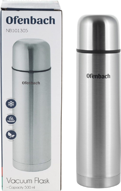 Термос Ofenbach Thermos Mug, 500 ml, челик инокс, боја инокс