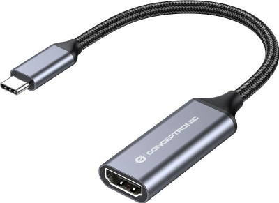 Adapter USB C në HDMI LevelOne Conceptronic ABBY09G, 4K, 60Hz, gri