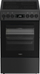 Shporet elektrik Whirlpool W5V8LCSA, pllaka qeramike, 60L, i zi