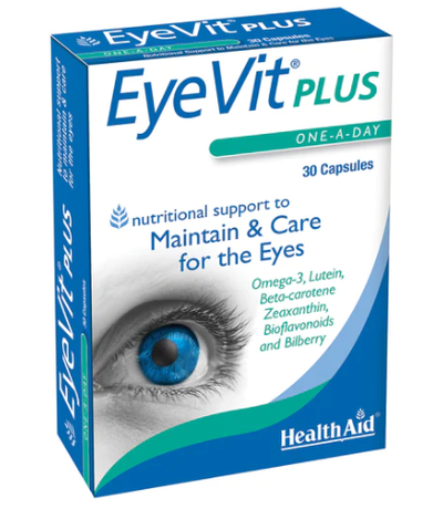 Kapsula EyeVit Plus nga HealthAid, 30 copë