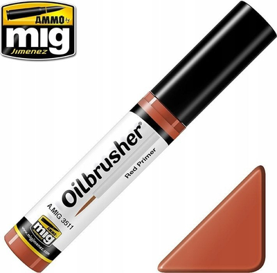 Bojë vajore për modelizma Ammo by Mig Oilbrusher Red Primer, 10 ml, e kuqe