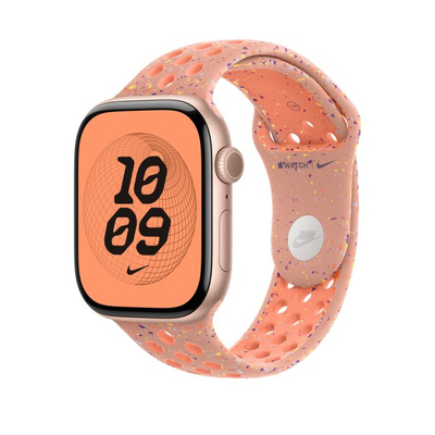 Apple Watch 46mm Band, Alpenglow Pink Nike Sport Band, S/M