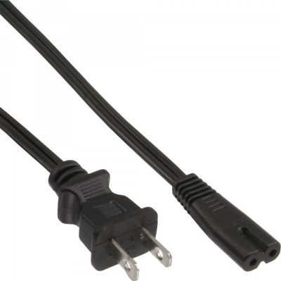 Kabllo rryme InLine bulk pack, prizë USA në Euro C7, 65 copë, e zezë