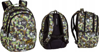 Çantë shpine Coolpack Joy S Army Stars, 21L, 2 ndarje, kamuflazh jeshile