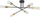 Llambadar tavoni TK Lighting Vista 6673, 6xE27, metal, i zi me ari