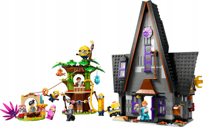 Set lodër Minions Family Mansion, shpi loje dhe shpi në pemë, shumëngjyrëshe