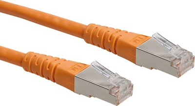Мрежен кабел ROLINE S FTP Cat 6, 1.5m, RJ 45, портокалов
