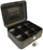 Kuti paresh Forpus Cash Box F80101, 15 cm 6", me çelës, e zezë