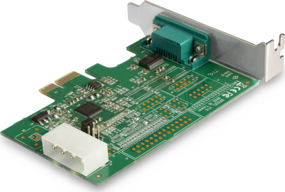 Kartë seriale PCI Express StarTech, 4 porta RS232, DB9, jeshile