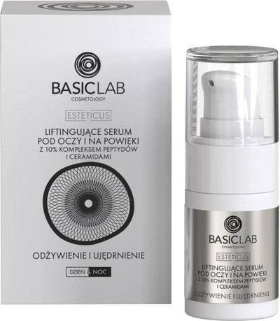 Serum për sy BasicLab Esteticus Lifting, me peptide, 15 ml