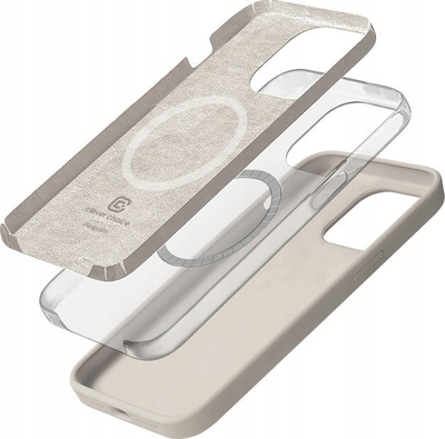 Mbulesë mbrojtëse Crong Color Cover Magnetic, për iPhone 15 Pro, MagSafe, stone beige